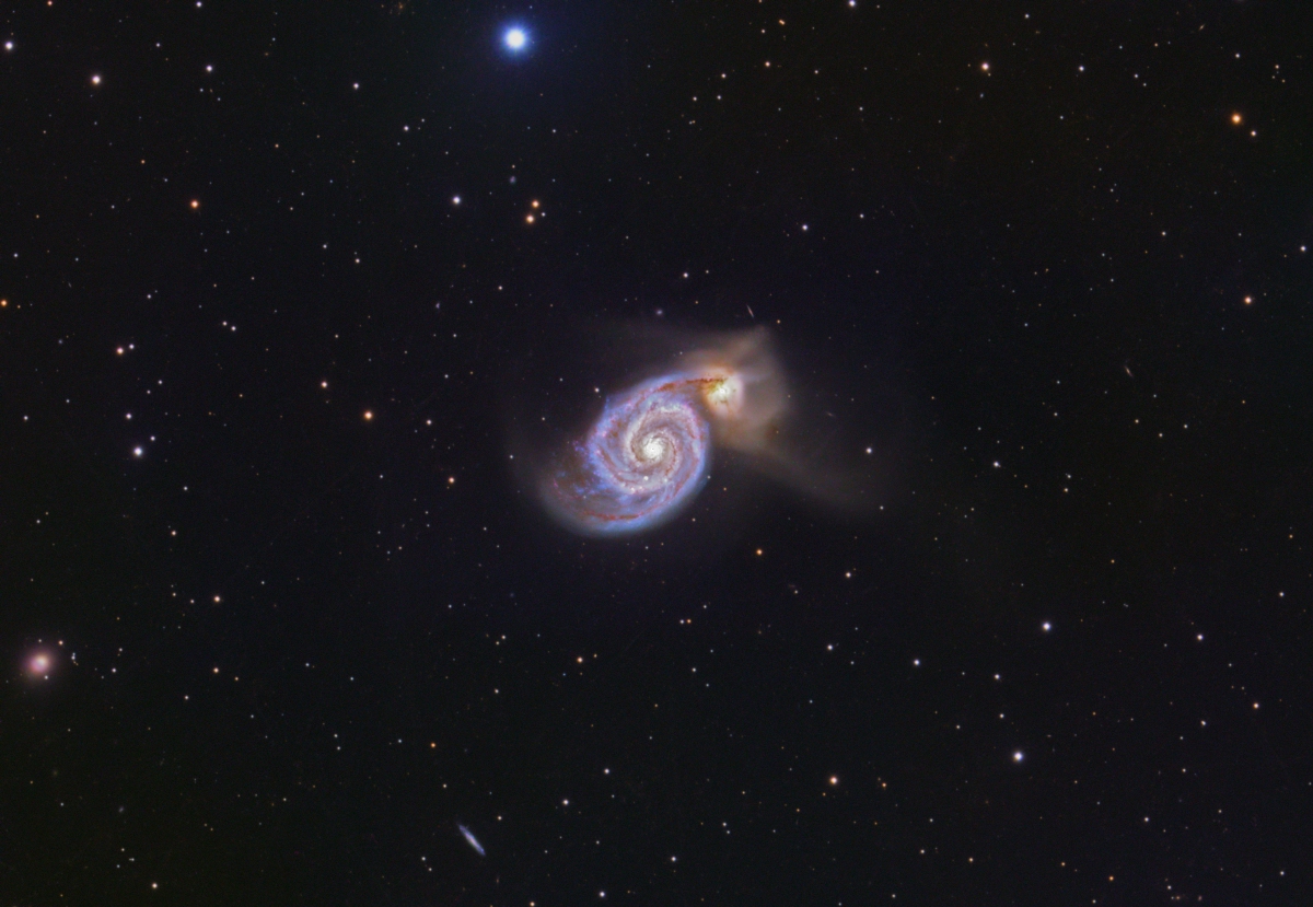 M51 - Galaxia del Remolino - astrofotografía de José Luis Ricote