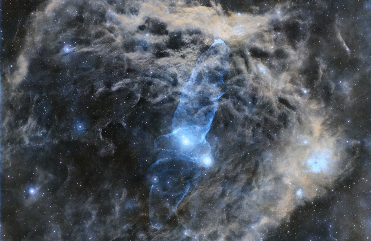 Sh2-129 - Nebulosa del Murciélago - astrofotografía de José Luis Ricote